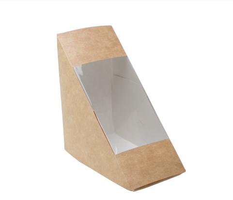Custom Printed 65mm Kraft Sandwich Wedge
