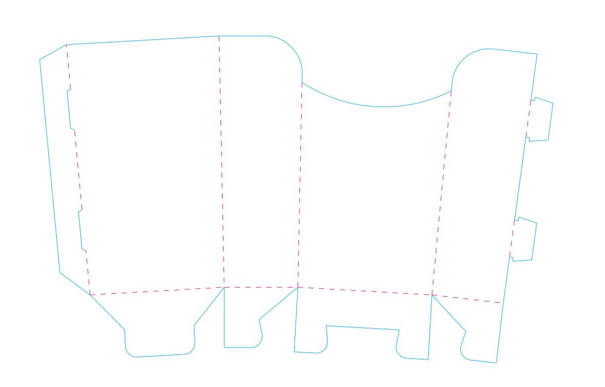 Custom Printed Large Chip Scoop Boxes