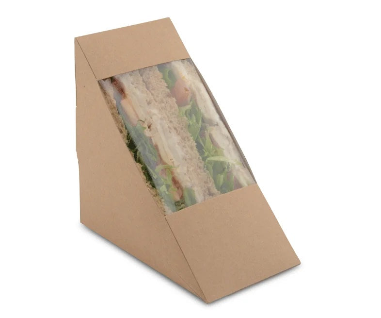 Custom Printed 65mm Kraft Sandwich Wedge