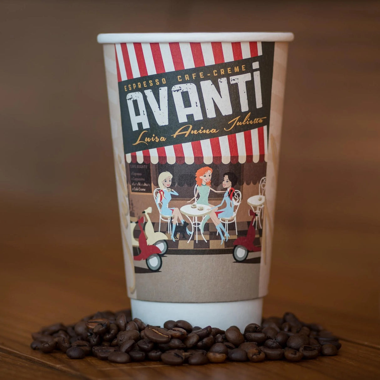 Custom Branded 16oz Double Walled Coffee Cups