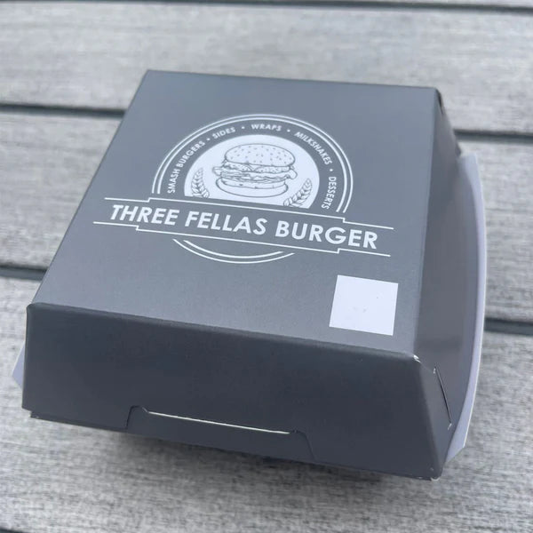Custom Burger Boxes Clamshell Style