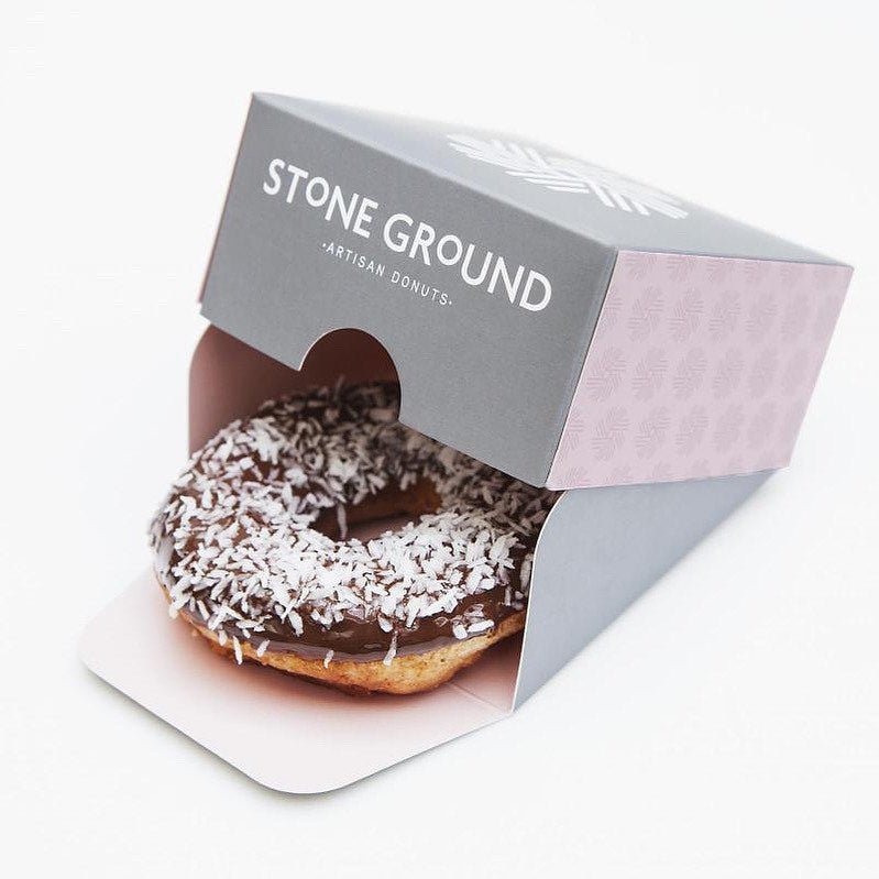 Single Doughnut Box - Clam Shell Style